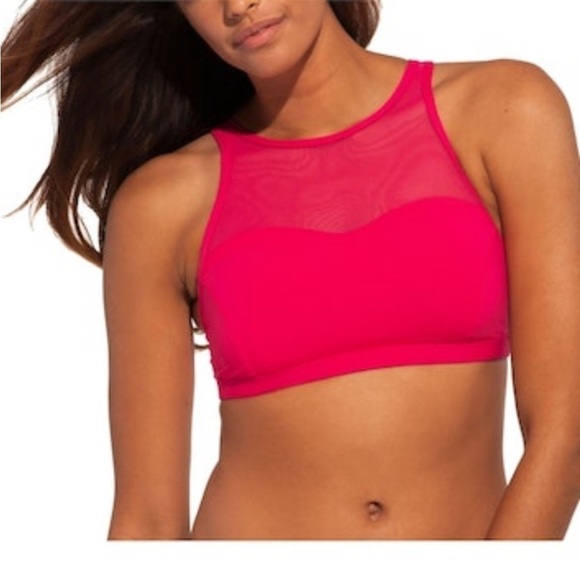 CALIA by Carrie Underwood Other - CALIA High Neck Bikini Top Mesh Magenta